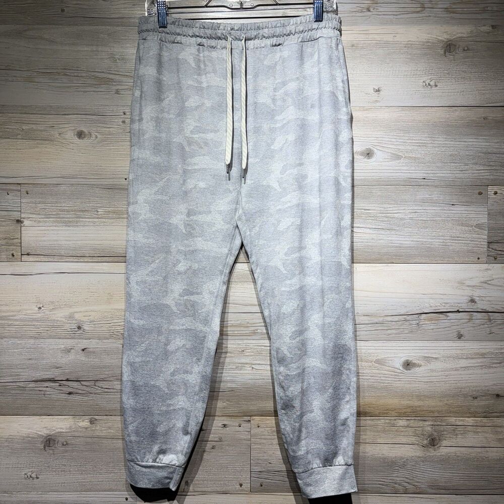 Vuori Performance Joggers Women’s Medium Gray Pale Heather Camo Dreamknit Gym